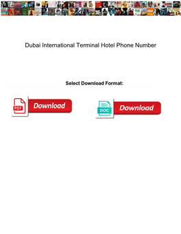 Dubai International Terminal Hotel Phone Number