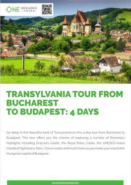 Transylvania Tour from Bucharest to Budapest 4