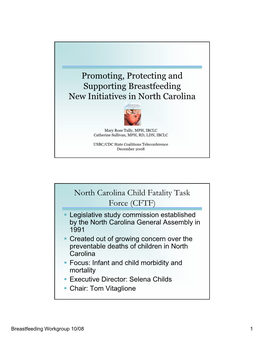 Promoting, Protecting and G G Supporting Breastfeeding New