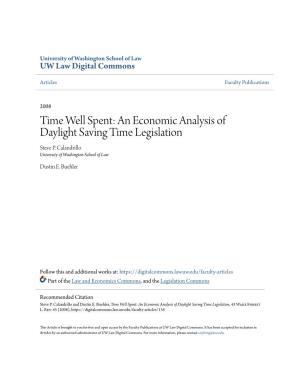 An Economic Analysis of Daylight Saving Time Legislation Steve P