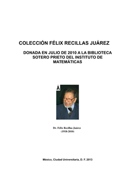 Colección Félix Recillas Juárez