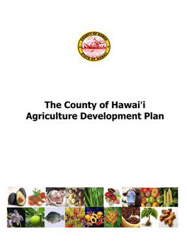 County of Hawai'i Agriculture Development Plan
