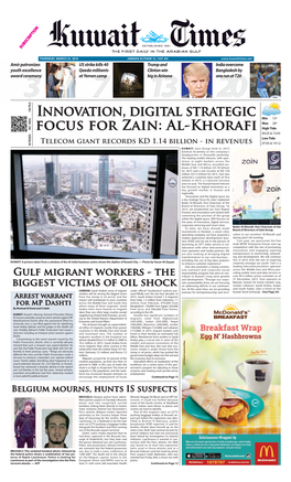 Innovation, Digital Strategic Focus for Zain