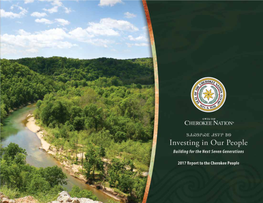 2017 Annual Report to the Cherokee People