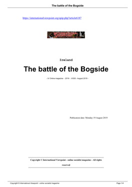 The Battle of the Bogside