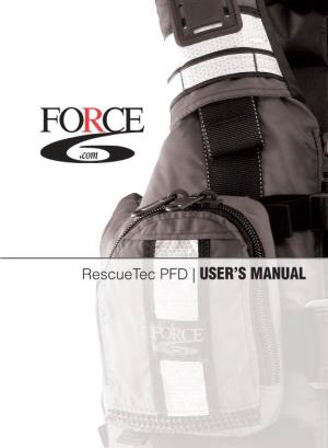 Rescuetec PFD | USER's MANUAL