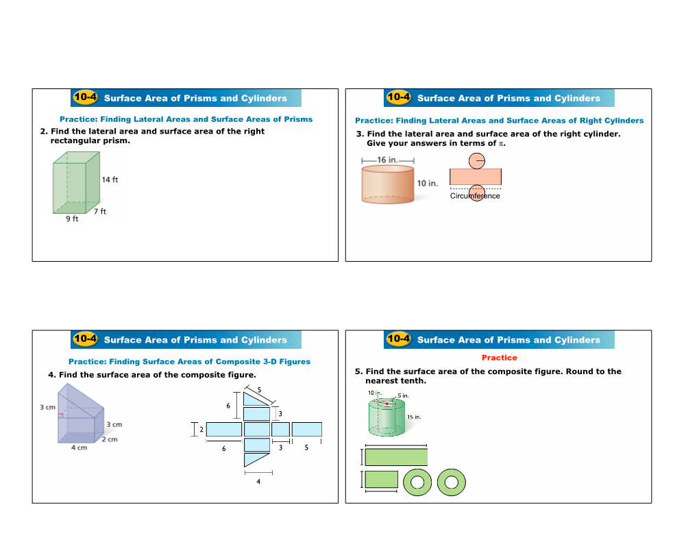 Geometry Chapter 10 Review