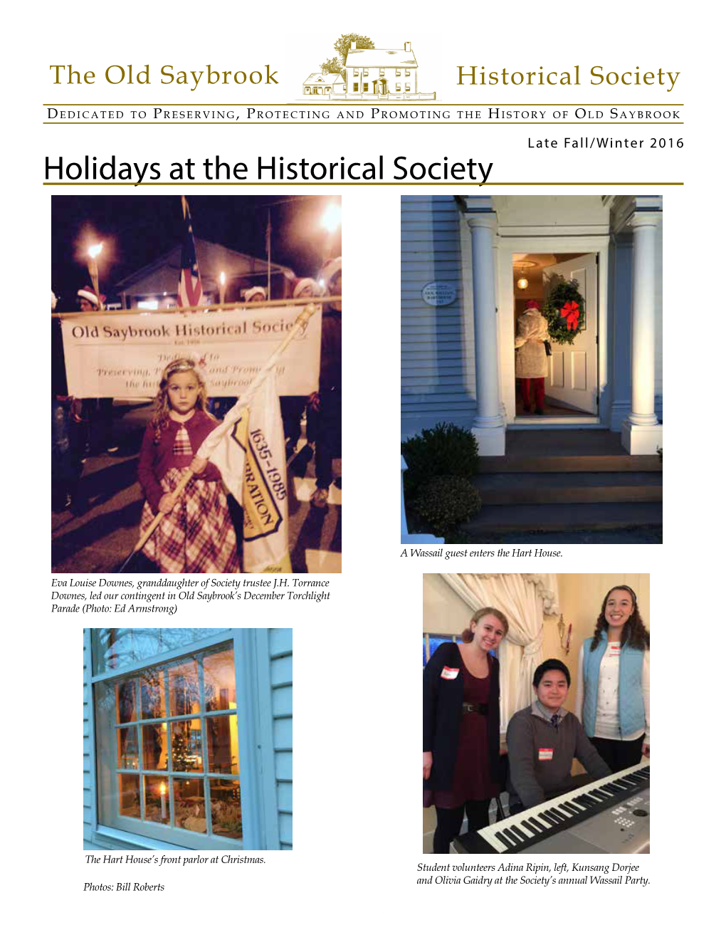 Winter 2016 Holidays at the Historical Society