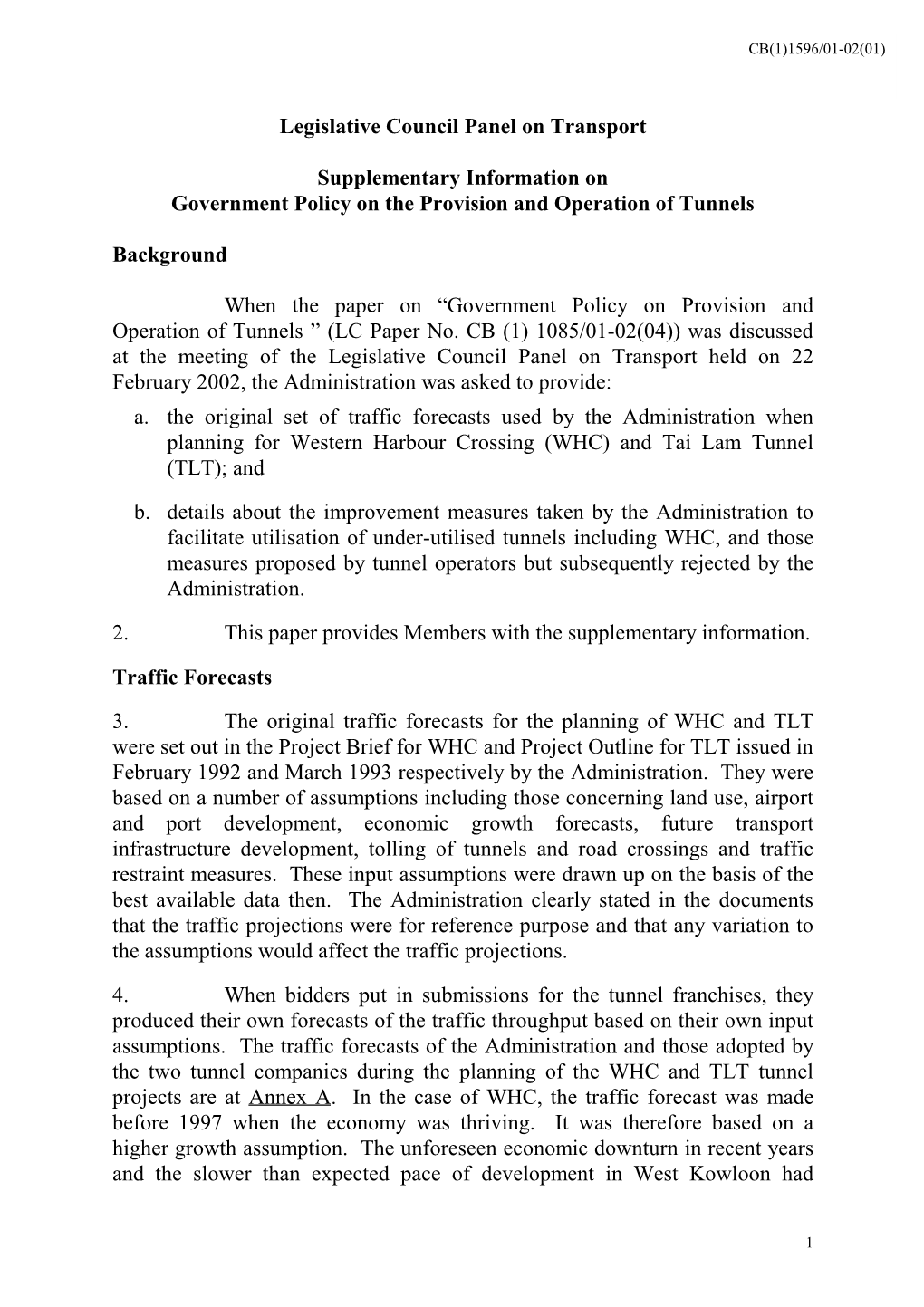 Legislative Council Panel on Transport