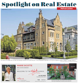 Spotlight on Real Estate Pull-Out Section September 22, 2020