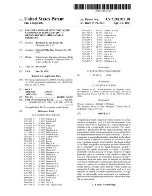 (12) United States Patent (10) Patent No.: US 7.201923 B1 Van Lengerich (45) Date of Patent: Apr