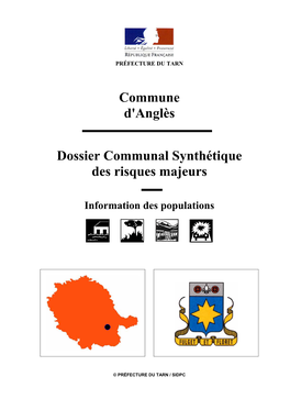 Commune D'anglès Dossier Communal Synthétique Des Risques Majeurs