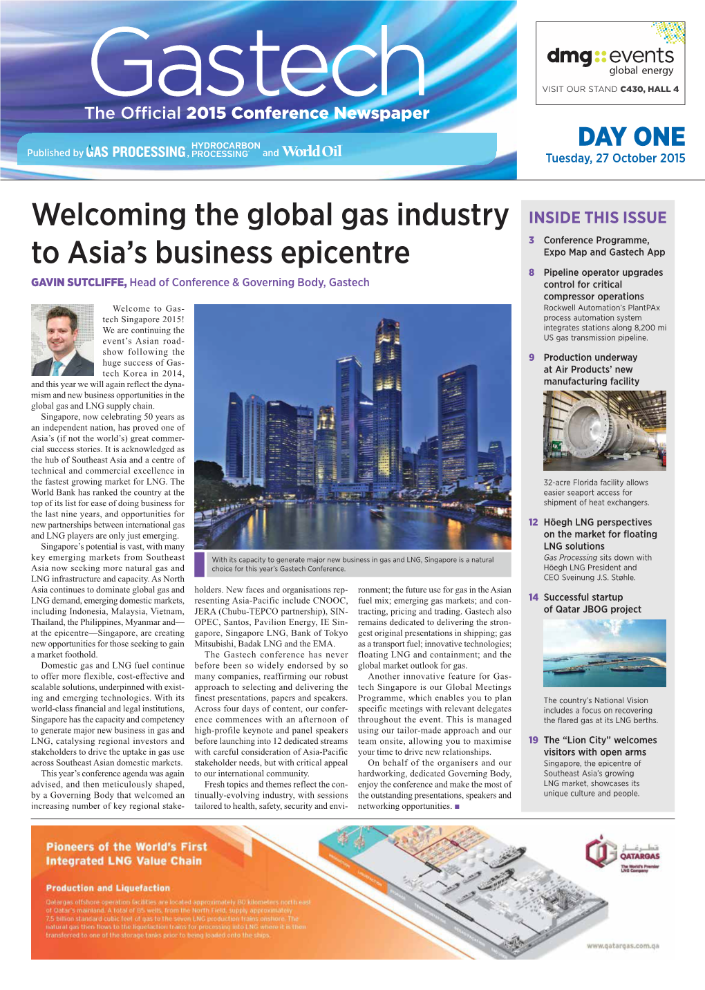 Welcoming the Global Gas Industry to Asia's Business Epicentre