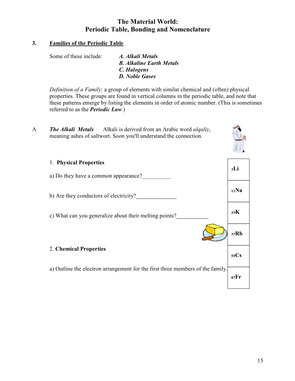 The Material World: Periodic Table, Bonding and Nomenclature