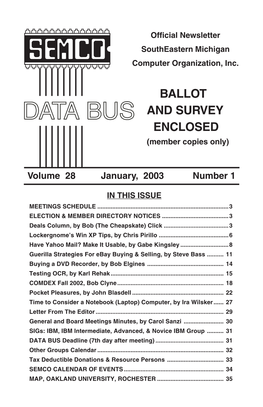 DATA BUS Deadline (7Th Day After Meeting)