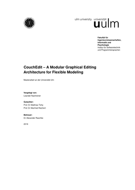 A Modular Graphical Editing Architecture for Flexible Modeling