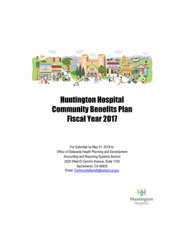 Huntington Hospital Community Benefits Plan Fiscal Year 2017