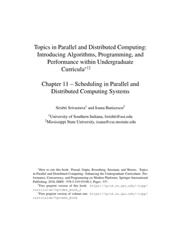 Scheduling in Parallel and Distributed Computing Systems