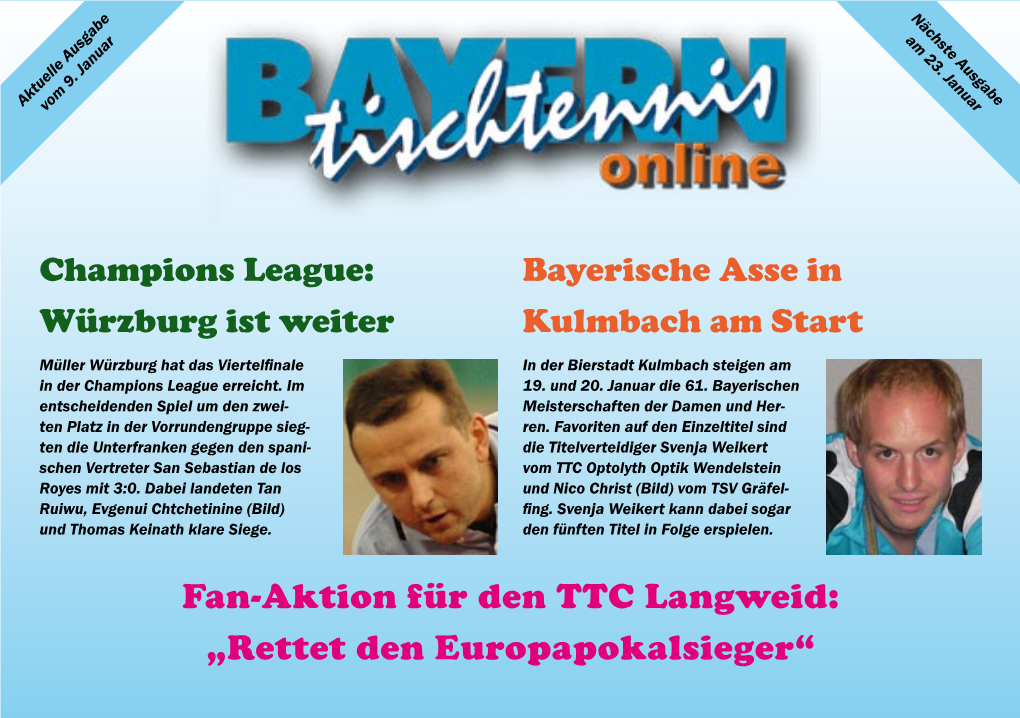 Fan-Aktion Für Den TTC Langweid: „Rettet Den Europapokalsieger“ 61