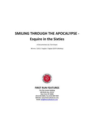 SMILING THROUGH the APOCALYPSE - Esquire in the Sixties