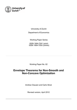 Envelope Theorems for Non-Smooth and Non-Concave Optimization