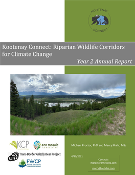 Kootenay Connect: Riparian Wildlife Corridors for Climate Change Year 2 Annual Report