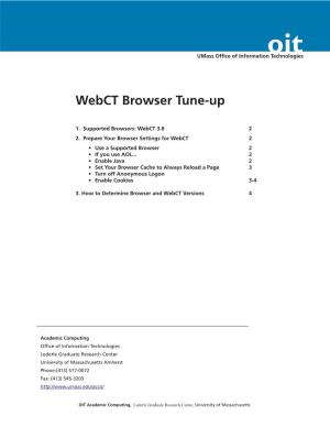 Webct Browser Tuneup 10.4.02