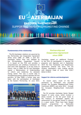Eu – Azerbaijan Eastern Partnership: Supporting Reforms, Promoting Change