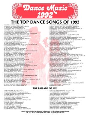 Dance Music 1992.Qxd