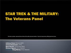 STAR TREK & the MILITARY: the Veterans Panel