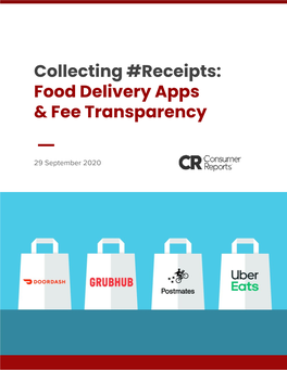 Food Delivery Apps & Fee Transparency