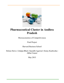 Pharmaceutical Cluster in Andhra Pradesh