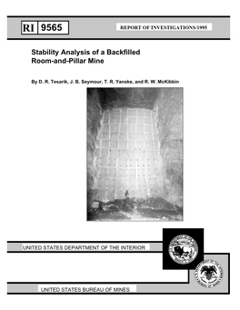 Stability Analysis of a Backfilled Room-And-Pillar Mine