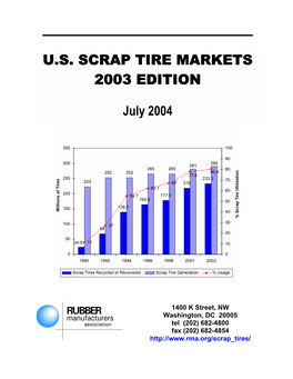 U.S. Scrap Tire Markets 2003 Edition Ii