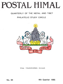 Quarterly of the Nepal and Tibet Philatelic Study Circle