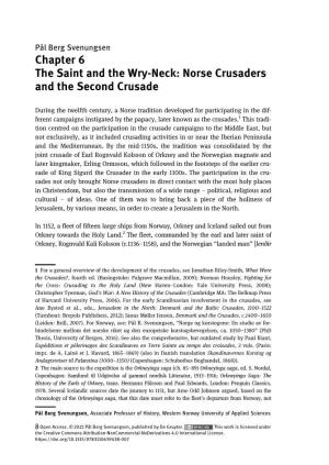 The Saint and the Wry-Neck: Norse Crusaders and the Second Crusade