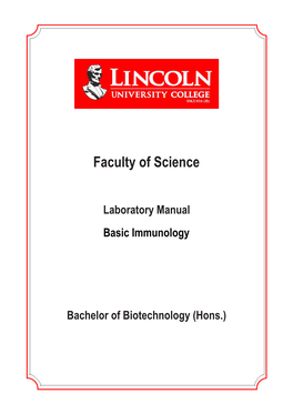 Laboratory Manual Basic Immunology Edited By