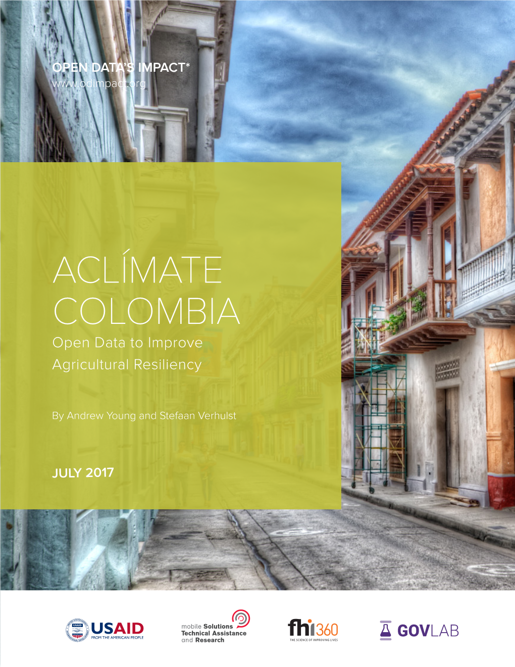 ACLÍMATE COLOMBIA Open Data to Improve Agricultural Resiliency