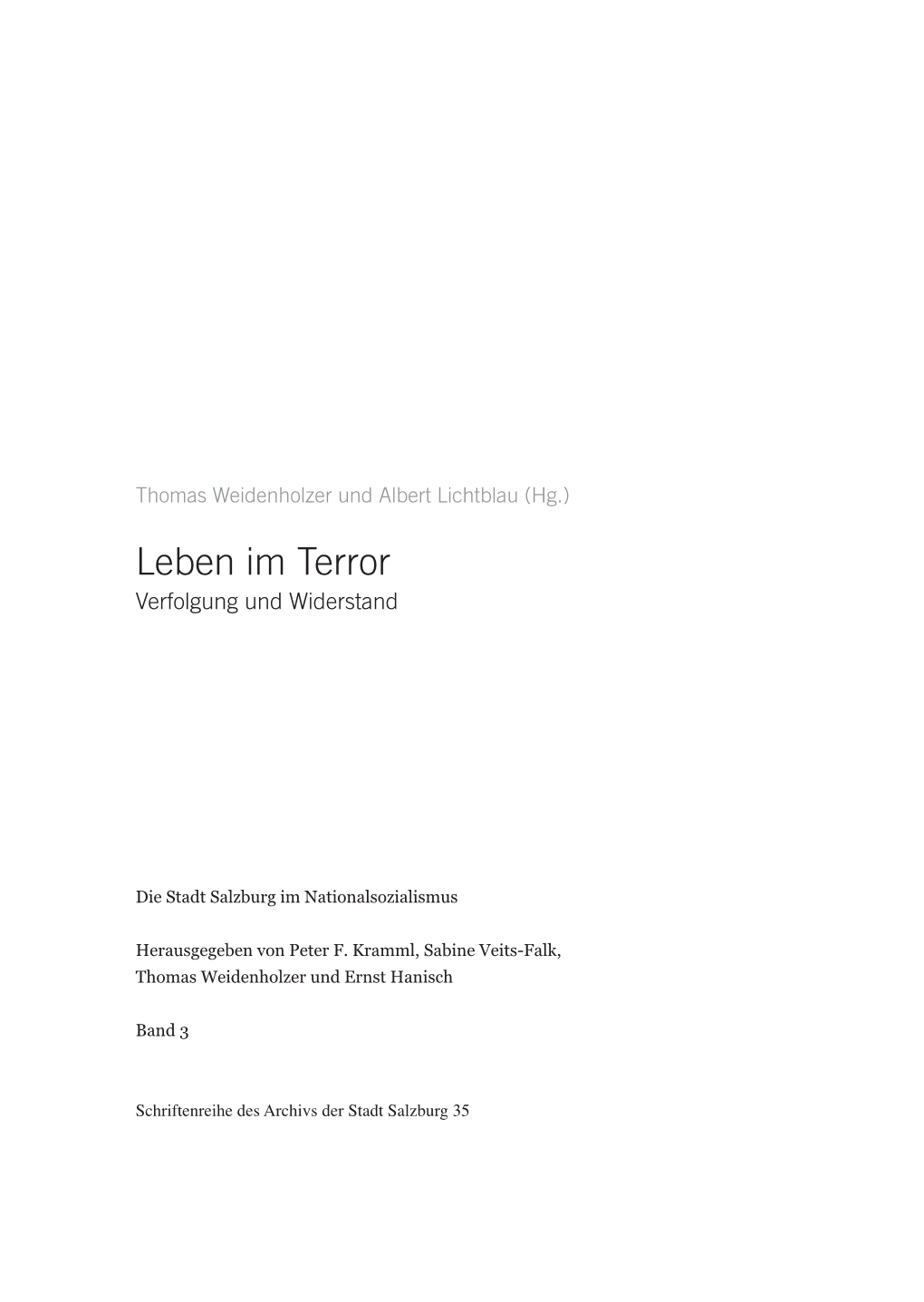 Leben Im Terror Verfolgung Und Widerstand