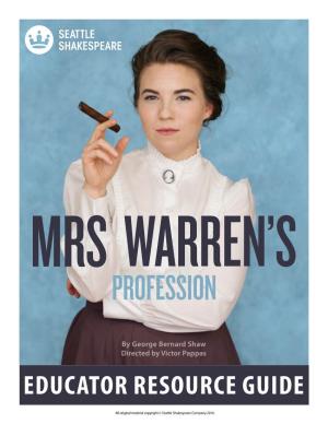 Mrs. Warren's Profession Had a Very Hard Time As a New Play