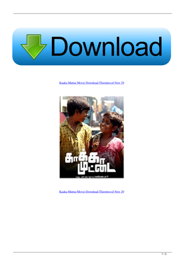 Kaaka Muttai Movie Download Thiruttuvcd New 29