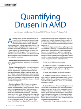 Quantifying Drusen in AMD
