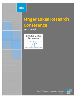 Finger Lakes Research Conference 6Th Annual