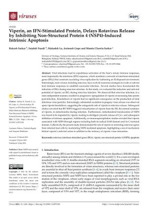 NSP4)-Induced Intrinsic Apoptosis