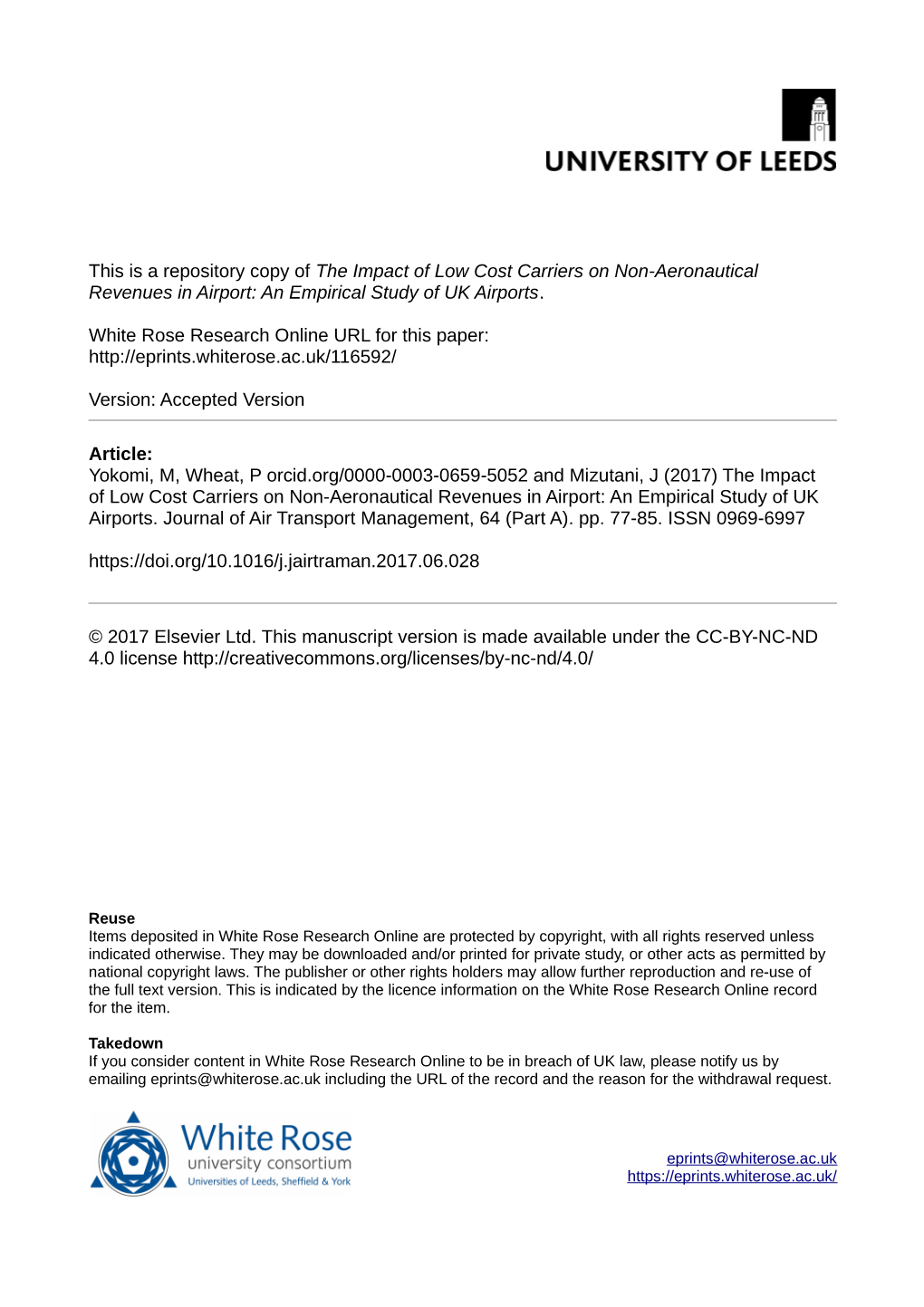 The Impact of Low Cost Carriers on Non-Aeronautical Revenues in Airport: an Empirical Study of UK Airports