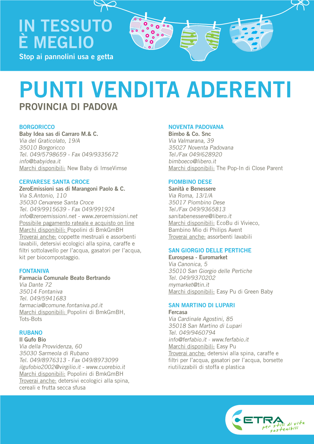 Punti Vendita Aderenti Provincia Di Padova