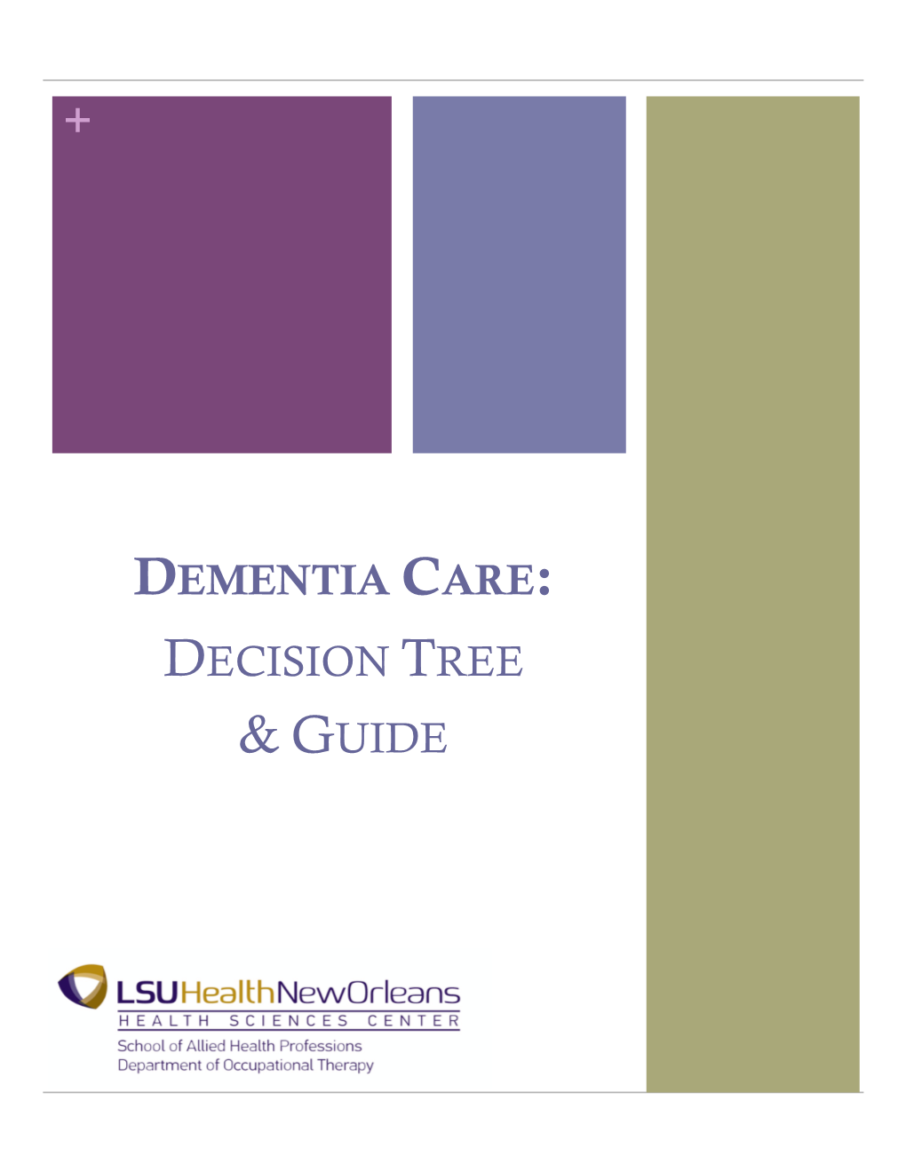 Dementia Decision Tree & Guide