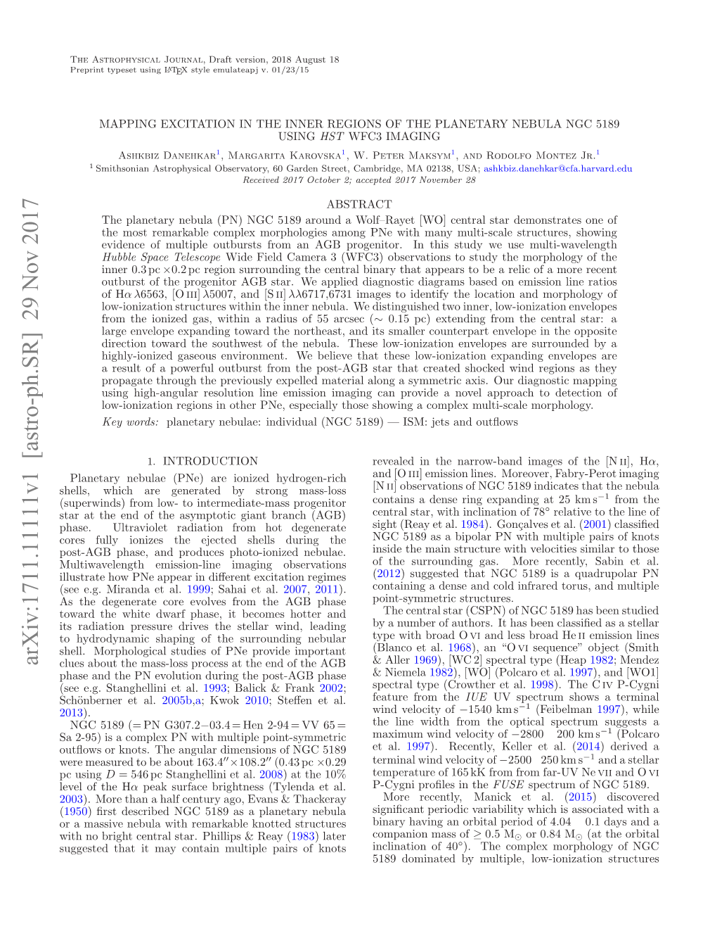 Mapping Excitation in the Inner Regions of the Planetary Nebula NGC 5189 Using HST WFC3 Imaging