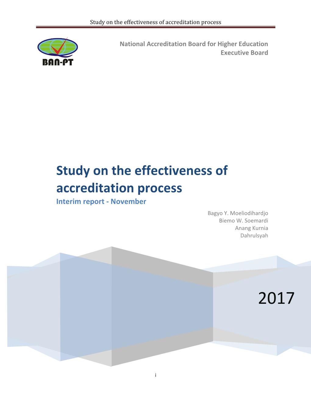 Study on the Effectiveness of Accreditation Process