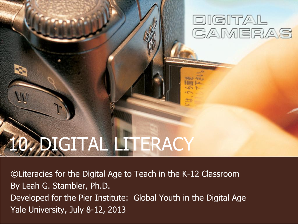 10. Digital Literacy